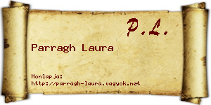 Parragh Laura névjegykártya